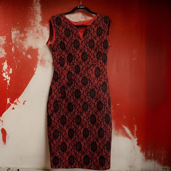 Armani Collectioni jacket, EUC, lined, body con Italian Sz 50, red, authentic - Picture 14 of 16